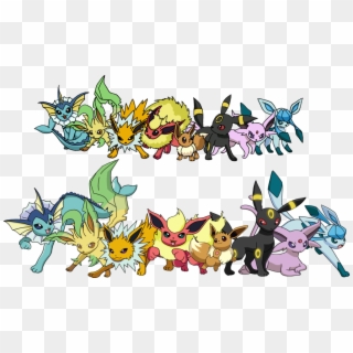 All Pokemon Types Eevee Clipart