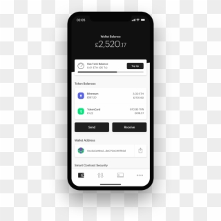 Tokencard Iphone Showing Token App - Smartphone Clipart