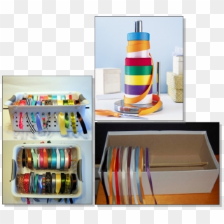 Como Organizar As Fitas No Atelier - Diy Ribbon Holder Clipart