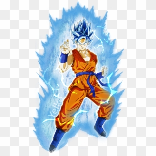 Ssgss Goku Goku Pelo Azul, Goku Ssj Dios - Naruto Y Goku Clipart
