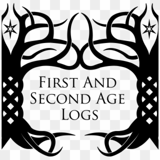 First And Second Age Logs Clipart