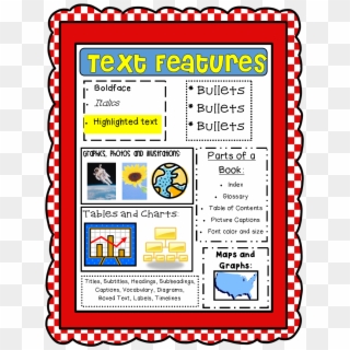 Free Text Features Printable - Table Chart Graph Text Feature Clipart