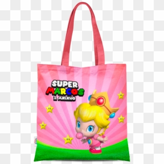 Sacola Super Mario Baby Princesa - Tote Bag Clipart