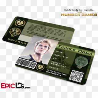 The Hunger Games Inspired Panem District 4 Identification - Hunger Games Id Card Clipart