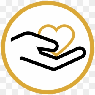 Animated Black Hand Holding A Yellow Heart Inside A - Green Exercise Icon Clipart