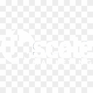 Upscale Logo All White Half - Graphics Clipart