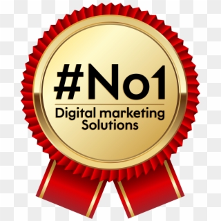 1 Digital Marketing Solutions - Ribbon Gold Seal Png Clipart
