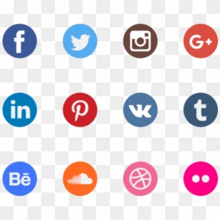 Free Png Download Watercolour Social Media Icons Png - Vector Transparent Background Social Media Icons Clipart
