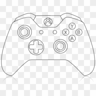 Xbox Clipart Ps4 Controller - Xbox Controller Template - Png Download