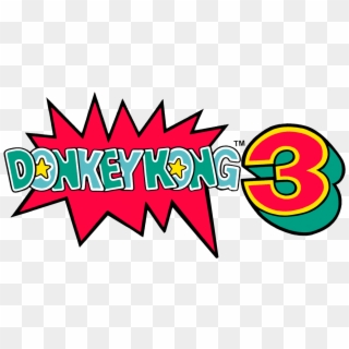 Donkey Kong - Donkey Kong 3 Logo Clipart