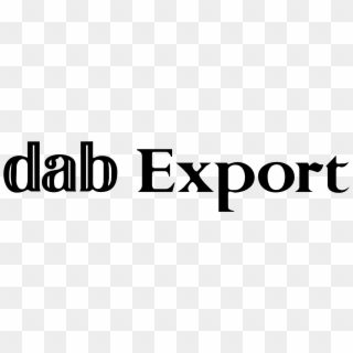 Dab Export Logo Png Transparent - Calligraphy Clipart