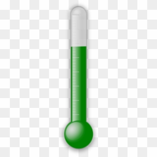 Open - Green Thermometer Clipart