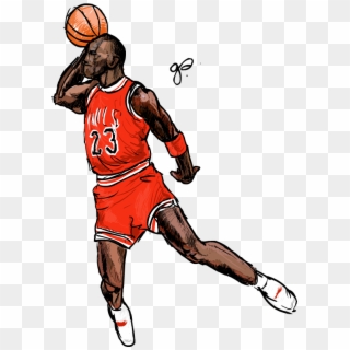 Michael Jordan Dunk Png - Drawing Michael Jordan Dunk Clipart