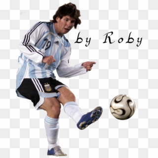 Photo Messi - Kick Up A Soccer Ball Clipart