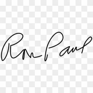 Ron Paul Presidential Campaign - Ron Paul Signature Clipart