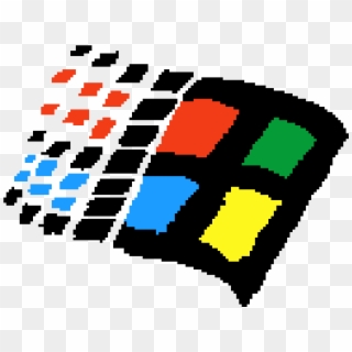 Old Windows Logo - Windows Logo Pixel Art Clipart