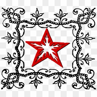 This Free Icons Png Design Of Decorative Red Star Clipart