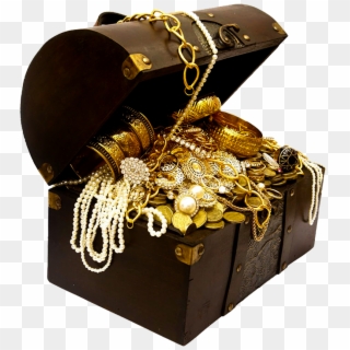 768 X 887 13 - Gold Treasure Chest Png Clipart