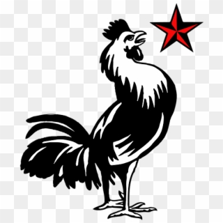 Red Star Rooster Demo & Salvage Icon-01 - Rzesy Szablon Clipart
