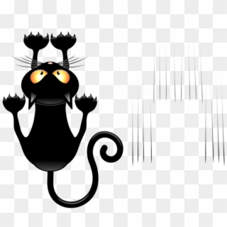 Free Png Download Black Cat And Scratches Transparent - Cats Cartoon Transparent Png Clipart