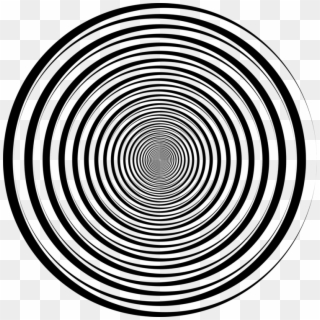 Spiral Uzumaki Black And White Circle - Clip Art - Png Download