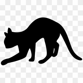 Black Cat Silhouette Comments - Silhouette Clipart