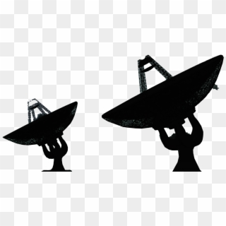 Antenna Clipart Silhouette - Satellite Silhouette - Png Download