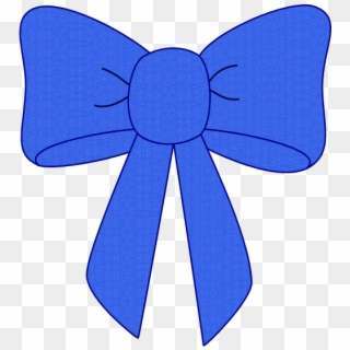 Blue Ribbon Hi - Blue Bow Clipart - Png Download