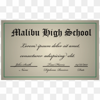 High School Diploma Png Clipart