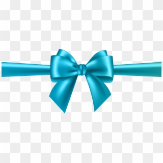 Transparent Background Blue Bow Clipart - Png Download