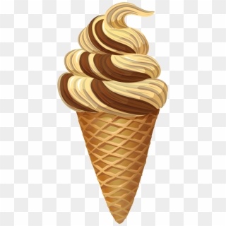Caramel Ice Cream Cone Clipart