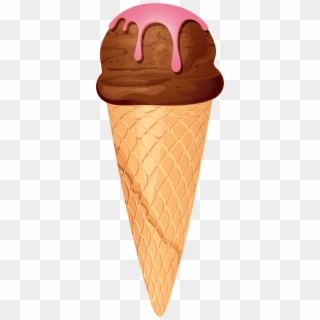 Chocolate Ice Cream Cone Png Clip Art - Cone Ice Cream Png Transparent Png