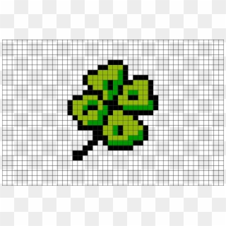 Four Leaf Clover Pixel Art From Brikbook - Grinch Minecraft Pixel Art Clipart
