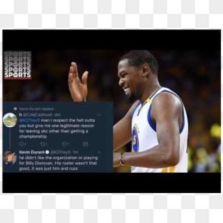 Kevin Durant Uses A Ghost Twitter And Instagram To - Basketball Player Clipart