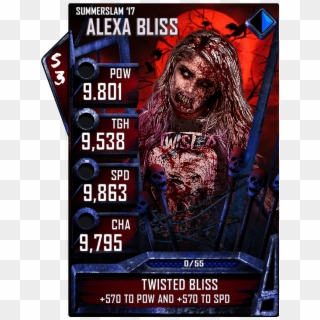 Alexabliss Ss17 - Wwe Supercard Halloween Cards Clipart
