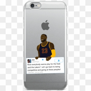 Lebron James Holding Kevin Durant Tweet - Iphone Clipart