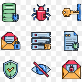 Data Protection - Web Design Icons Clipart