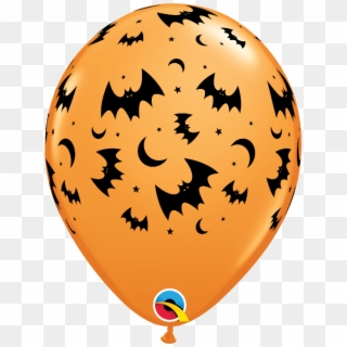 Flying Bats & Moons Balloons - Globos Con Dibujos Halloween Clipart