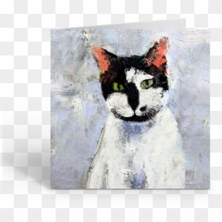 “black And White Cat” By Jane Faires C078 - Snowshoe Clipart