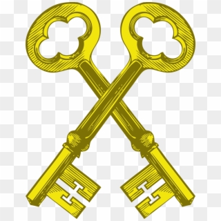 Keys Vintage Key Lock - Skeleton Key Clip Art - Png Download