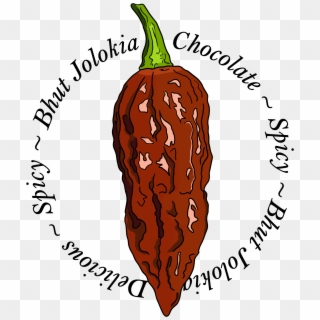 Bhut Jolokia Chocolate Chili Pepper Spicy - Illustration Clipart