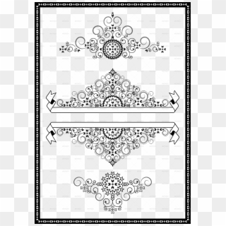 Svg Black And White Library And Banners For Decoration - Illustration Clipart