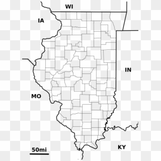 File - Illinois - Outline Map - Svg - Outline Map Of Illinois Clipart