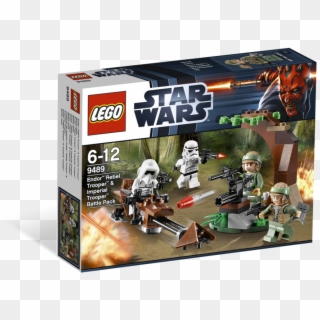 9489 Endor Rebel Trooper & Imperial Trooper Battle - Lego 9489 Clipart