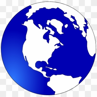 Globe White And Blue Clip Art - Blue And White Earth - Png Download