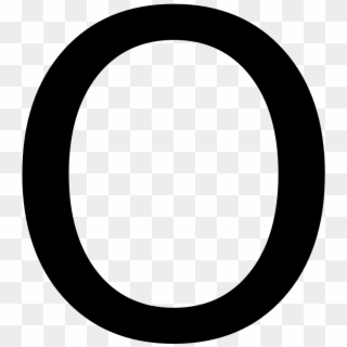 Alphabet O Png - Circle Clipart