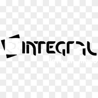 Integral Llave En Mano Logo Black And White - Integral Clipart