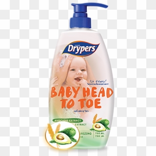 Drypers Baby Head To Toe With Avocado Extract And Oat - Drypers Baby Head To Toe Clipart