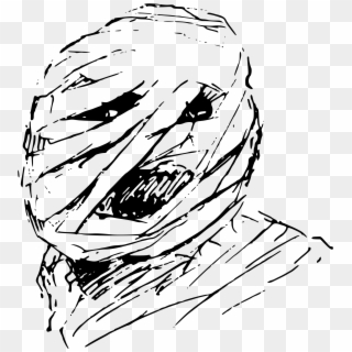 This Free Icons Png Design Of Horror Mummy - Sketch Clipart