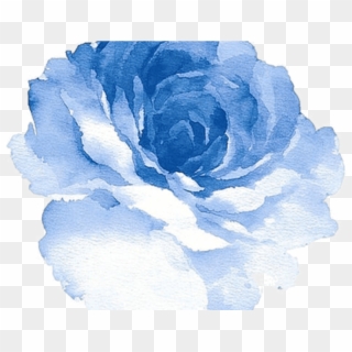 All About The Art Via Tumblr Tattoo Watercolor - Transparent Background Blue Watercolor Flower Clipart
